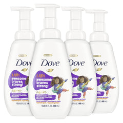 Dove bottle front packaging showing berry smoothie scent and gentle formula benefits
