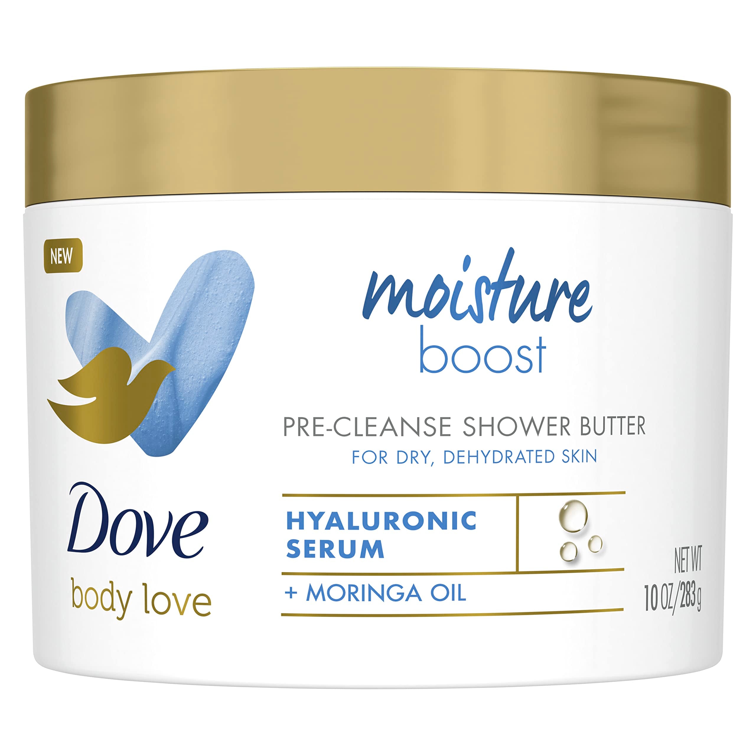 Dove body love front packaging showing label and hydration benefits