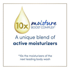 Dove body love applied in shower demonstrating gentle hydration during use