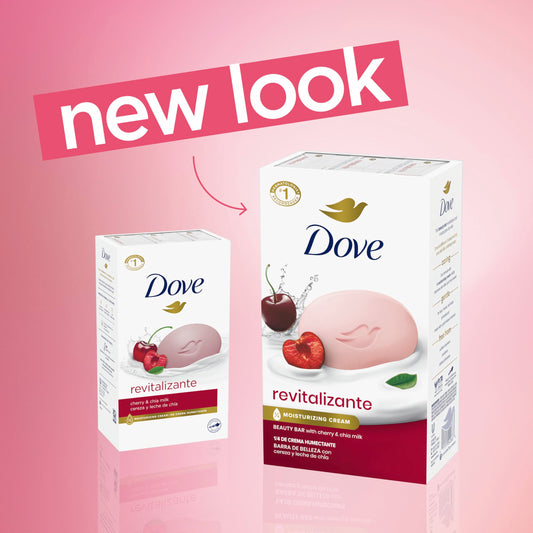 Close-up of a single Dove beauty bar demonstrating smooth texture and hydration