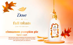 Dove hand wash on kitchen counter with holiday decor showing seasonal gift-ready benefit