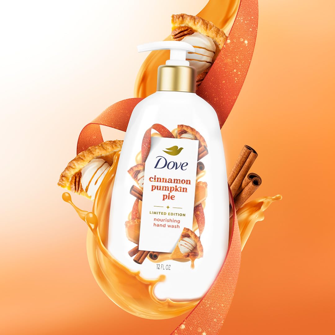 Dove pump dispensing creamy lather illustrating nourishing cleanse benefit