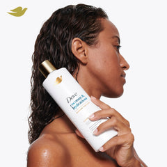 Dove coconut oil ingredient visual emphasizing moisturizing benefit