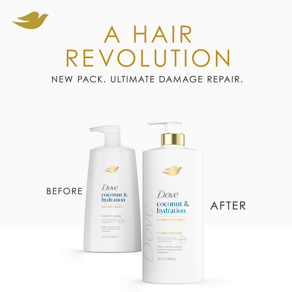 Dove ingredients label focused on coconut oil and Bio-Protein Care