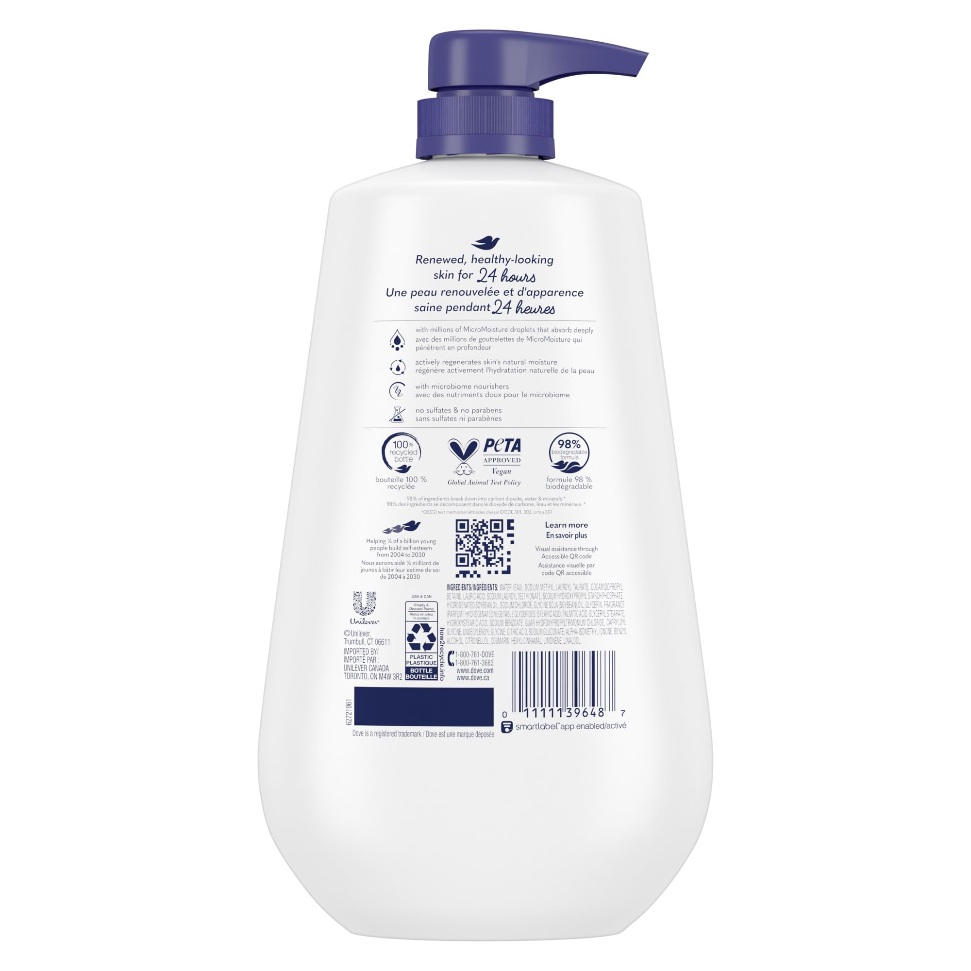 Dove creamy lather close-up illustrating rich foam and moisturizing benefit