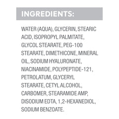 Dove cream serum before and after skin image showing improved texture