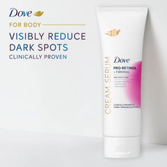 Dove cream serum in hand being applied for fast absorption benefit