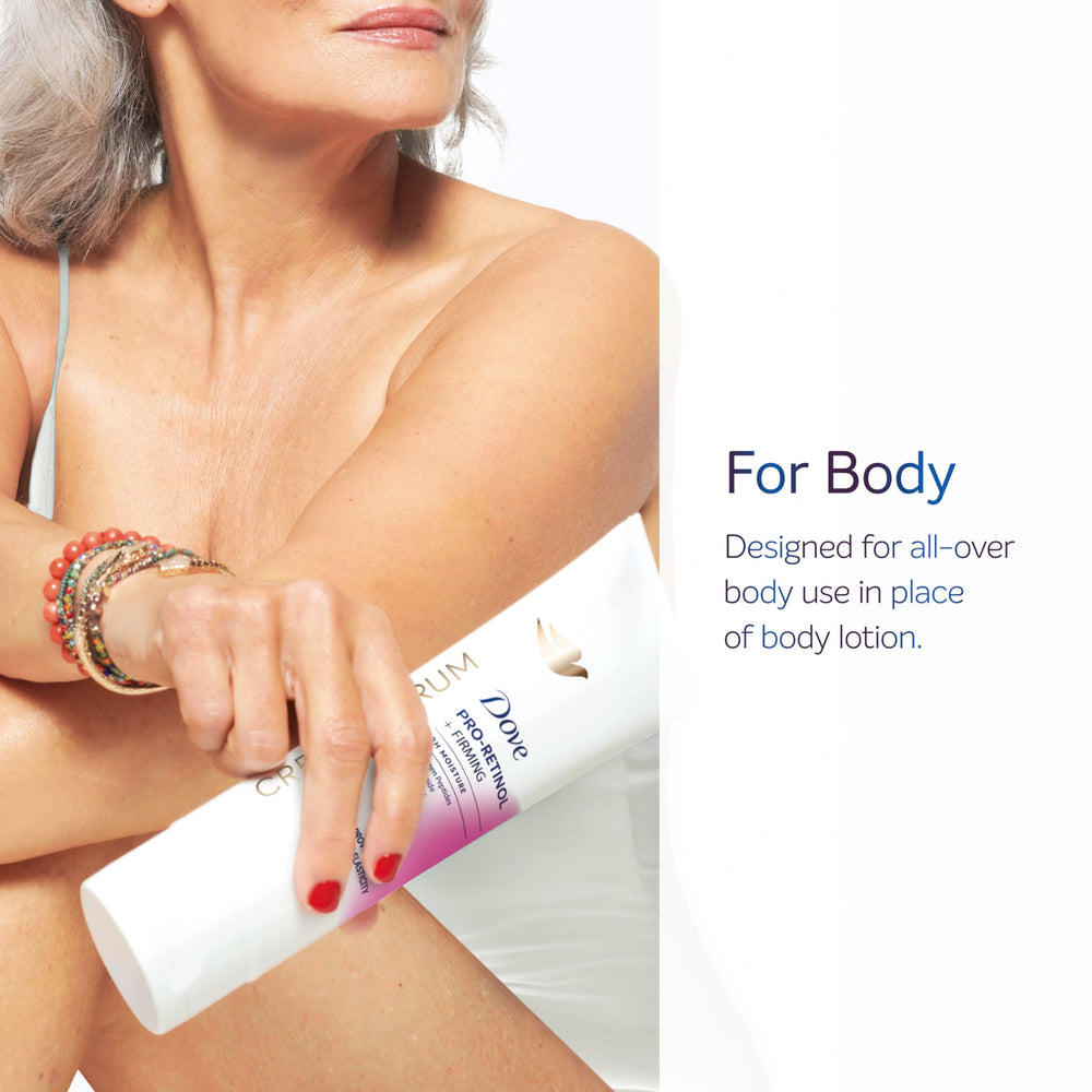 Dove cream serum texture close up highlighting lightweight finish