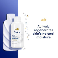 Detail of flip-top cap on Dove bottle showing leak-resistant travel benefit