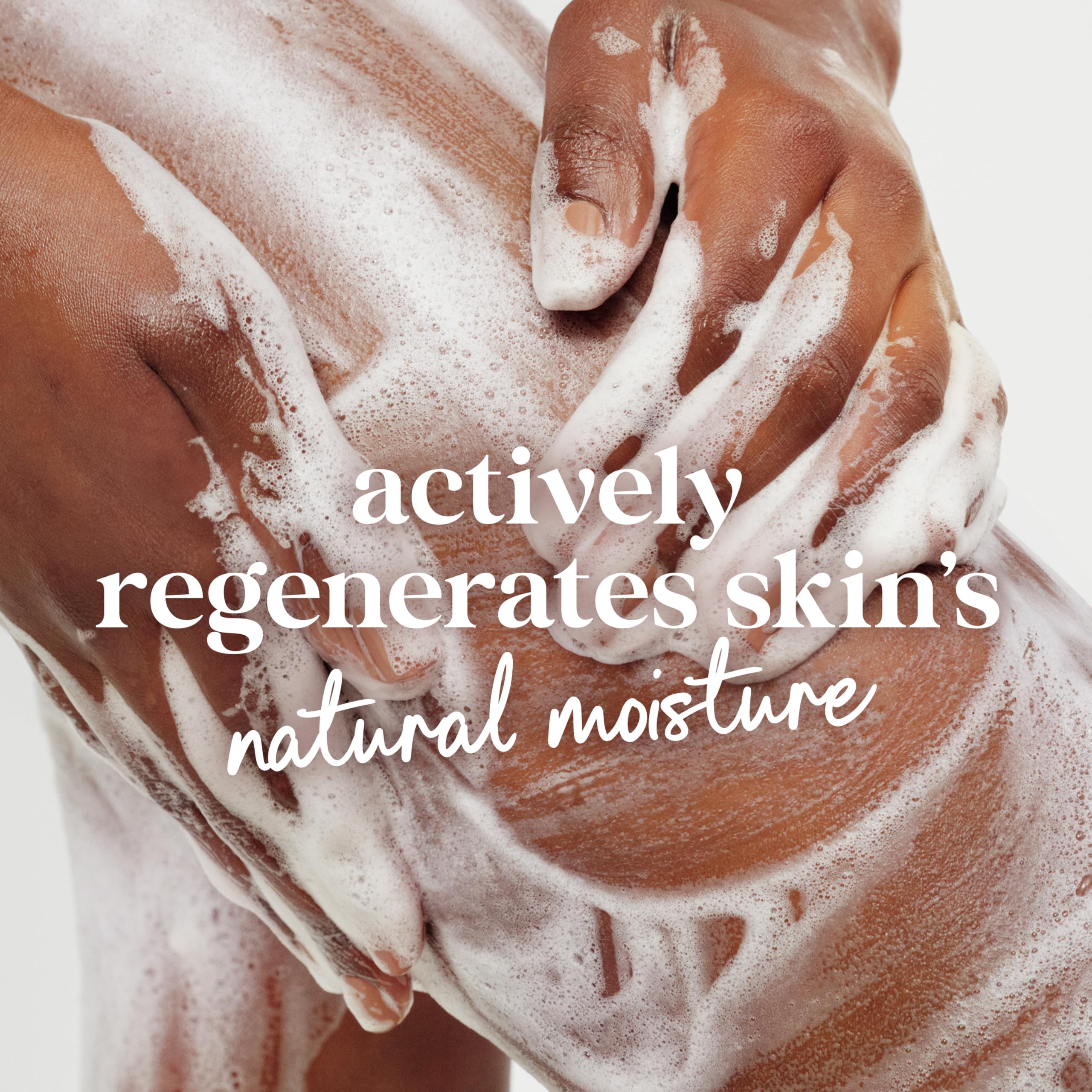 Dove deep moisture in shower use illustrating gentle cleansing and moisturized skin