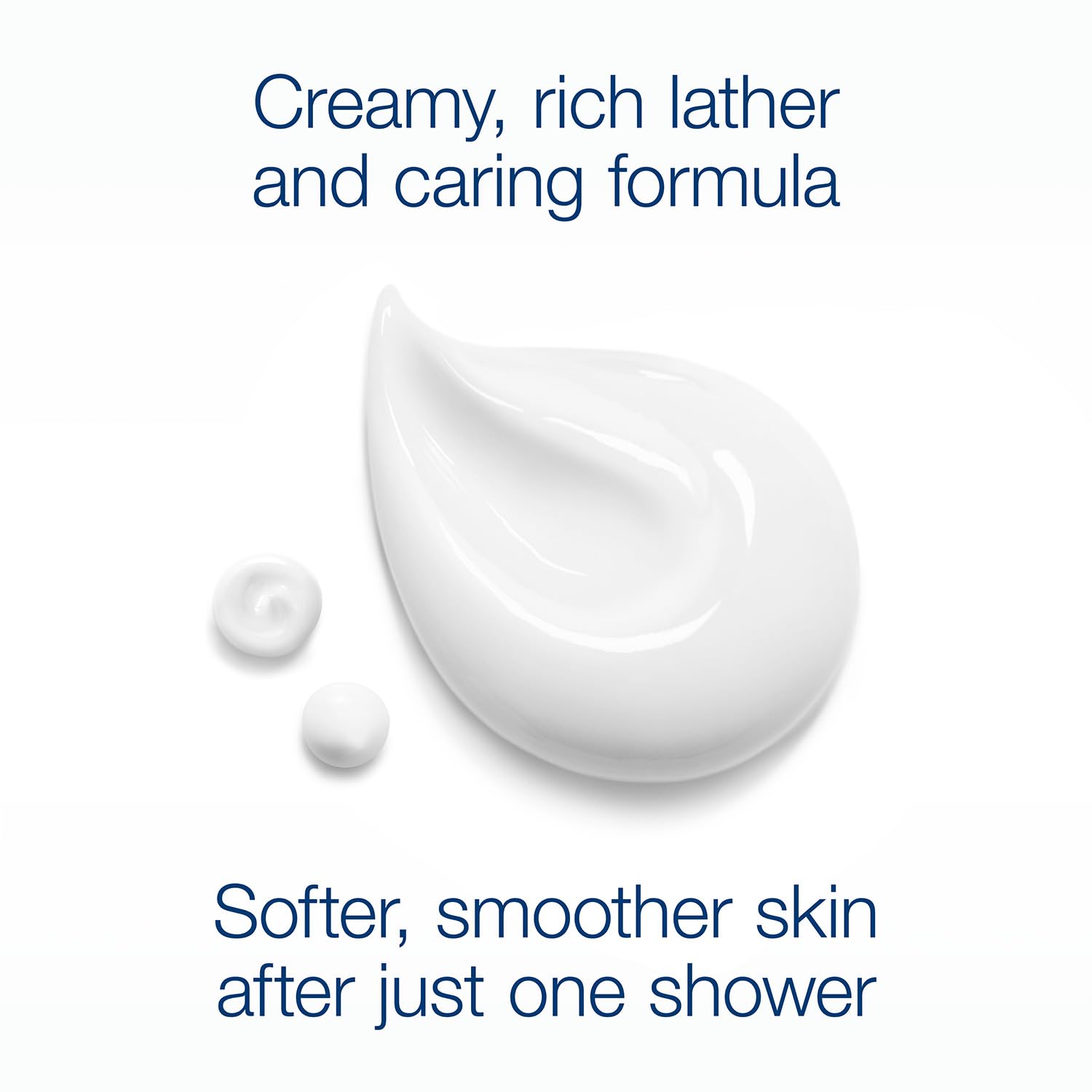 Dove creamy lather detail demonstrating rich foam and instant moisturization