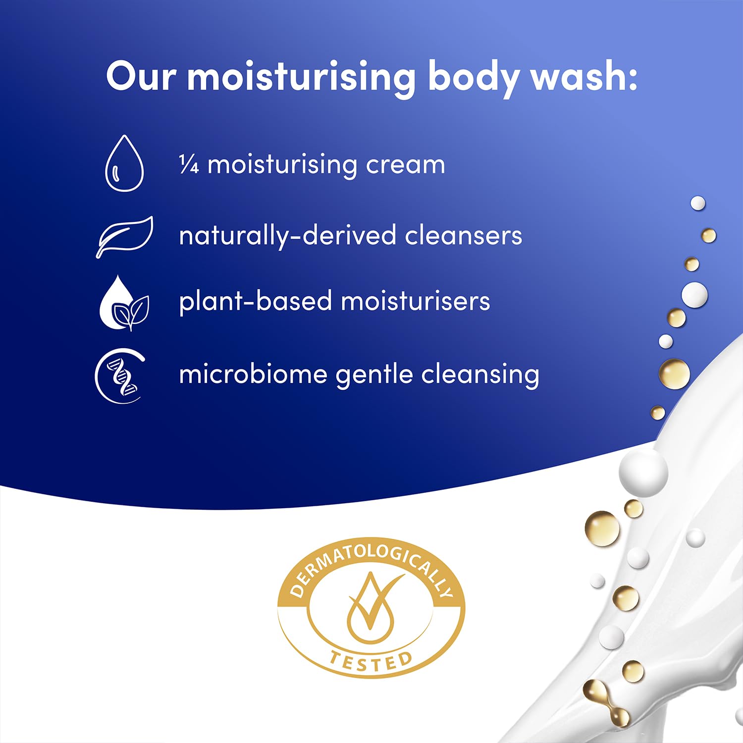 Dove ingredients label close-up highlighting nourishing formula benefits