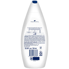 Dove body wash texture pouring to show creamy moisturizing consistency