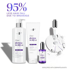 Dove shampoo paired with conditioner showing complete care system