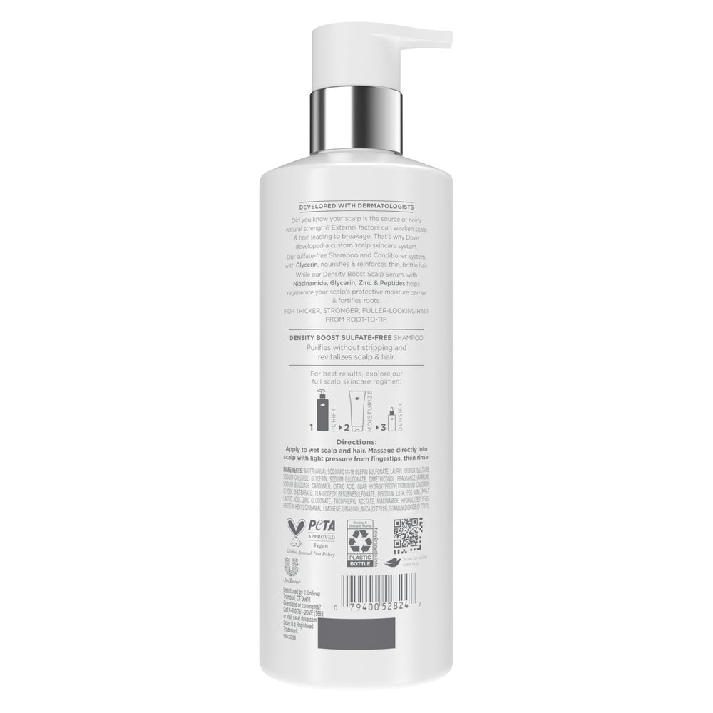 Dove bottle pump close-up highlighting easy dispensing and control