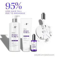 Dove Derma Scalp cream texture swirl showing rich, spreadable conditioning