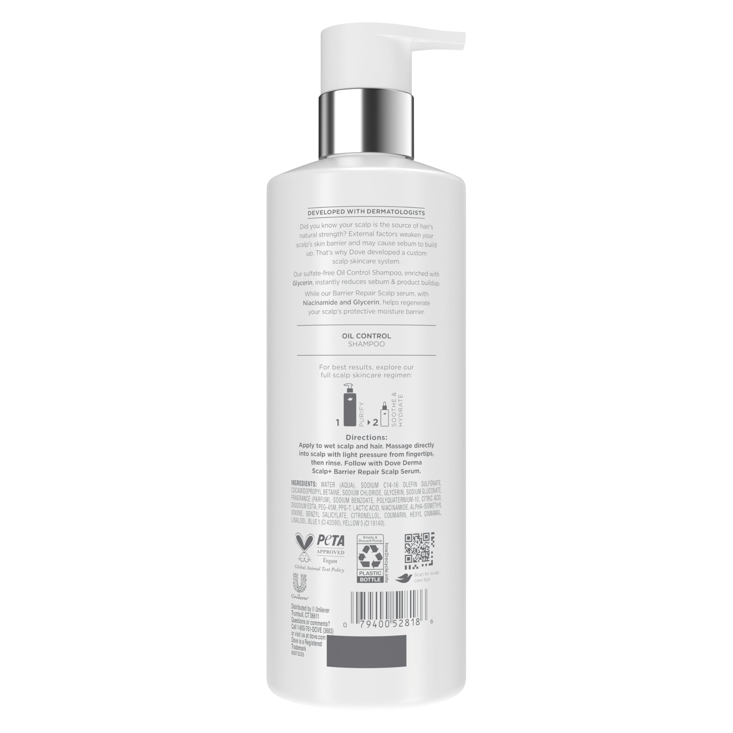 Dove pump-top detail for easy dispensing and controlled usage benefit