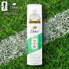 Dove before-and-after hair refresh showing revived volume