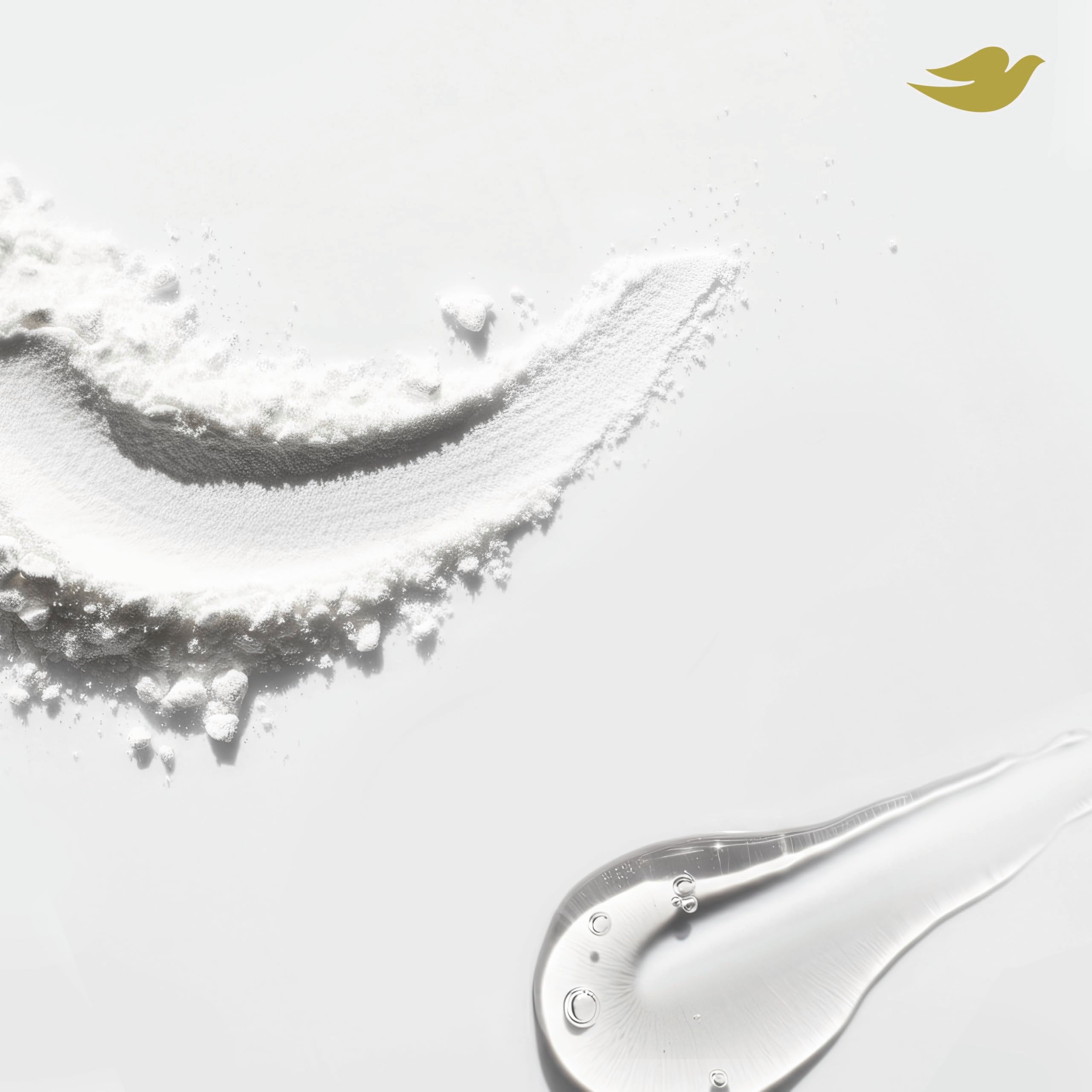 Dove product label highlighting cassava starch and serum