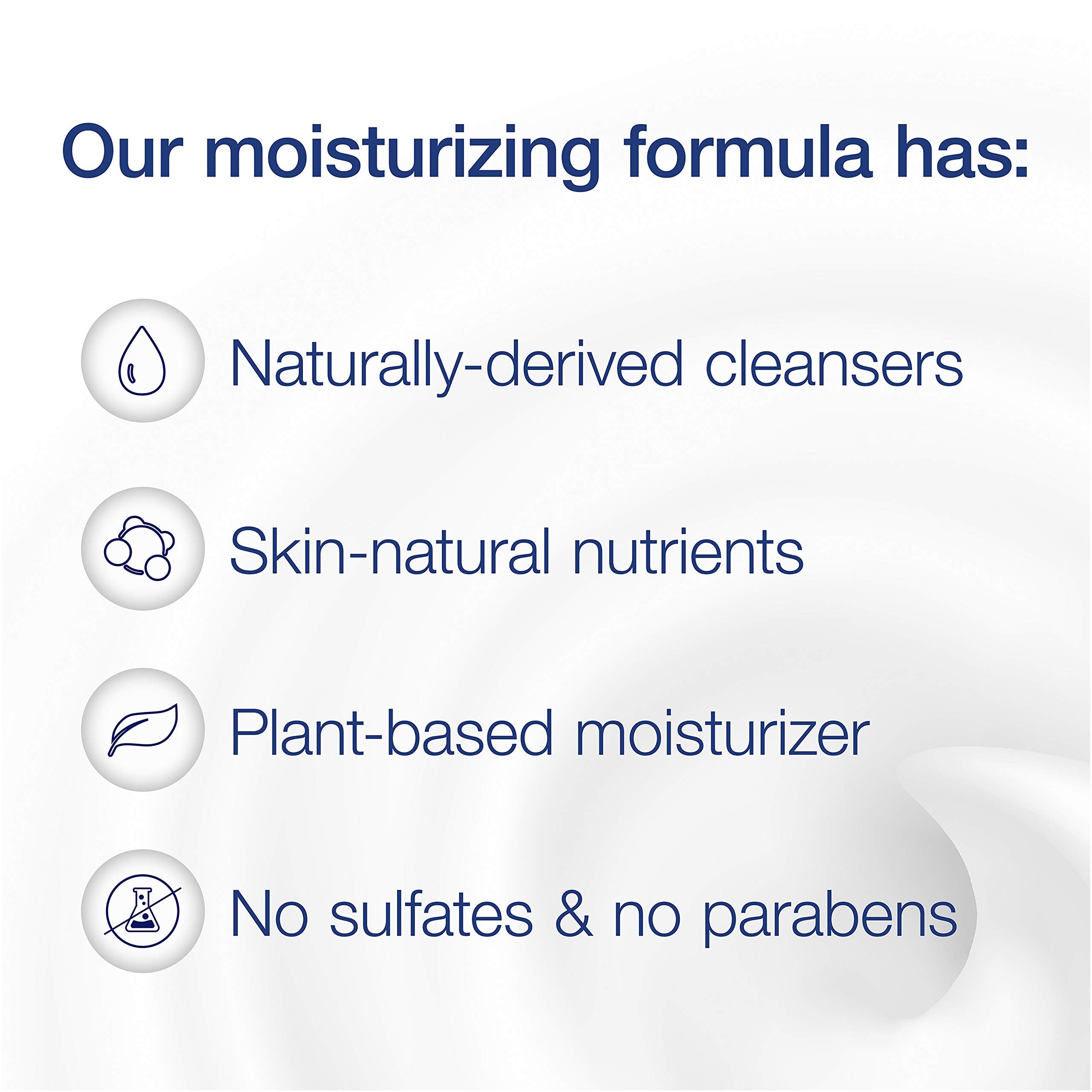 Dove four-pack flatlay conveying long-lasting supply benefit