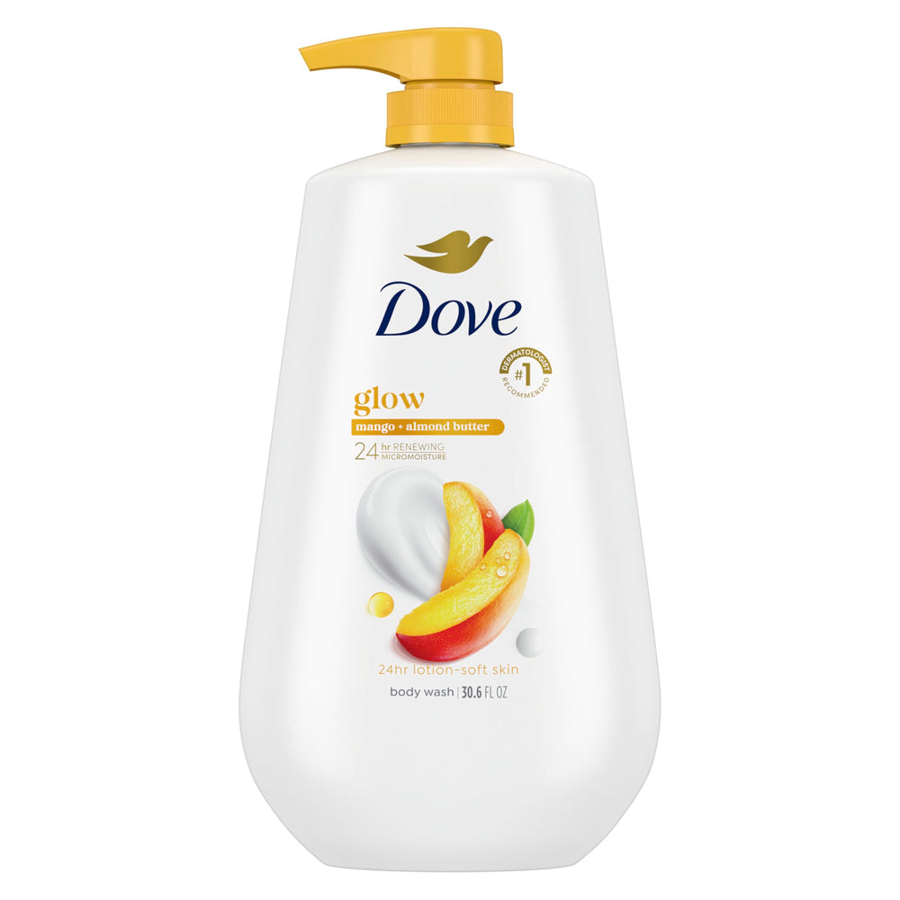 Dove front packaging showing bottle and product name for clear identification and trust