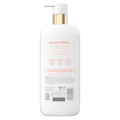Dove pump close-up highlighting easy dispensing and controlled application