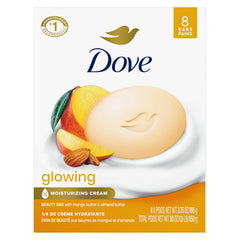 Dove bar front packaging showing mango and almond butters benefits