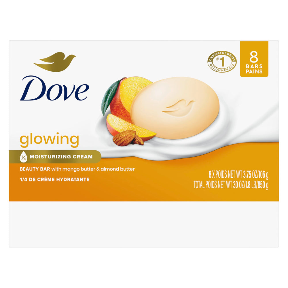 Close-up of Dove beauty bar texture and creamy finish for soft skin