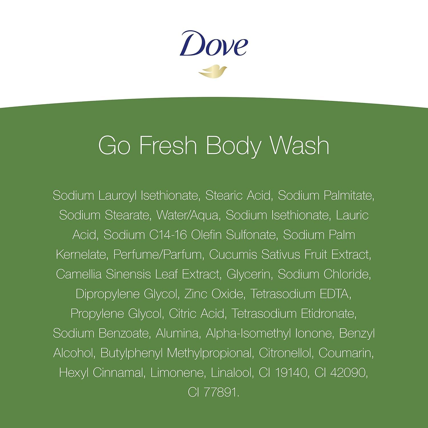 Dove Go Fresh bottle in shower scene demonstrating daily use convenience