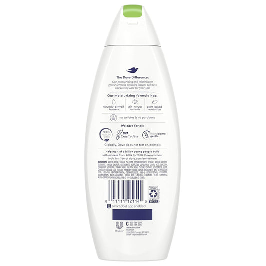 Dove Go Fresh close-up of the bottle cap and dispenser for easy use
