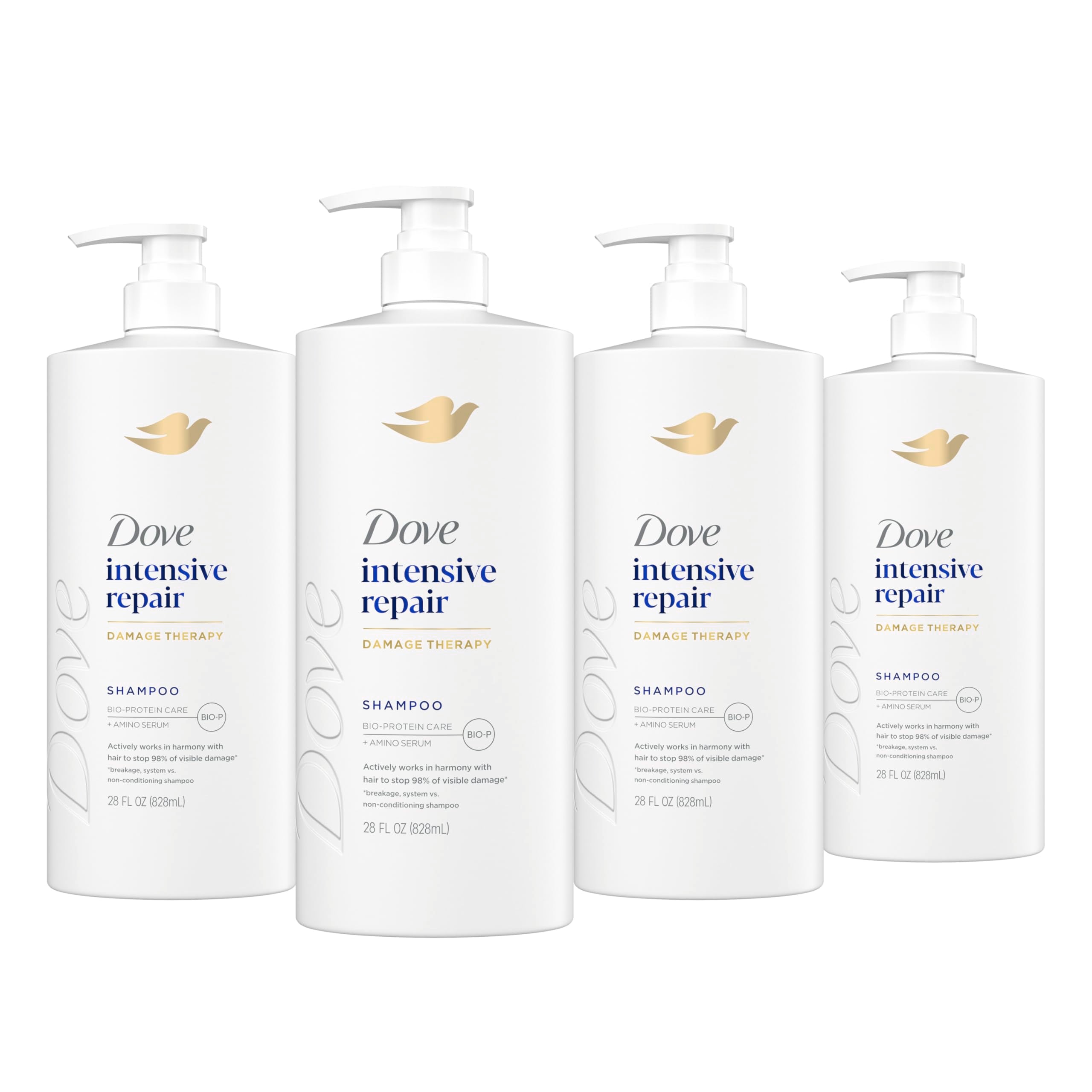 Dove front packaging showing product benefits and size for easy identification