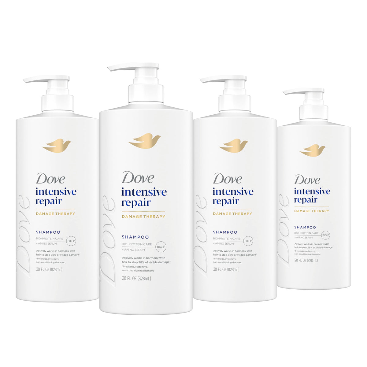 Dove front packaging showing product benefits and size for easy identification