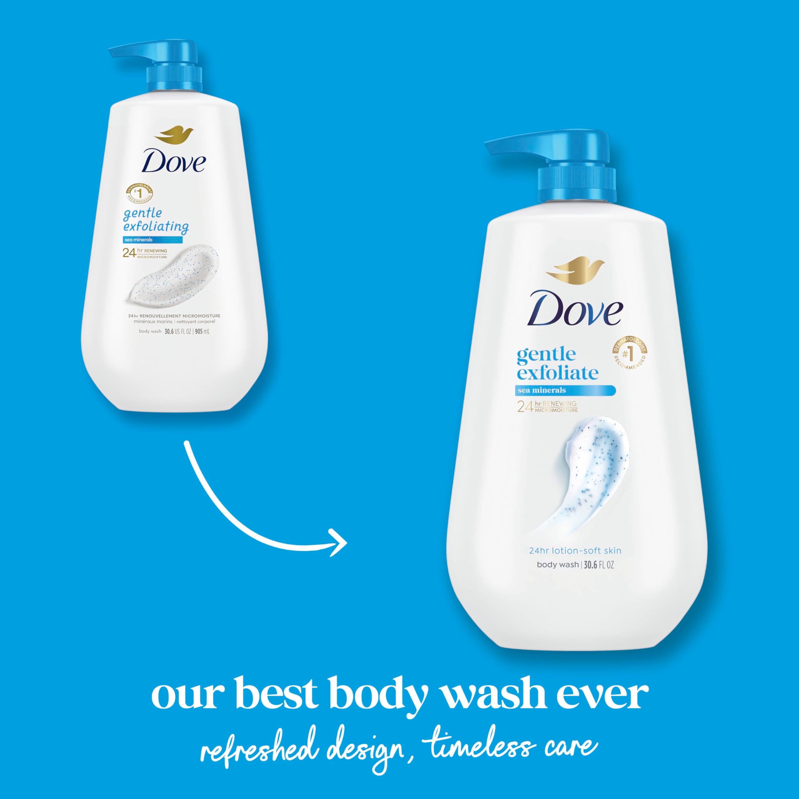 Dove rich lather in hand demonstrating creamy foam benefit: deep cleanse