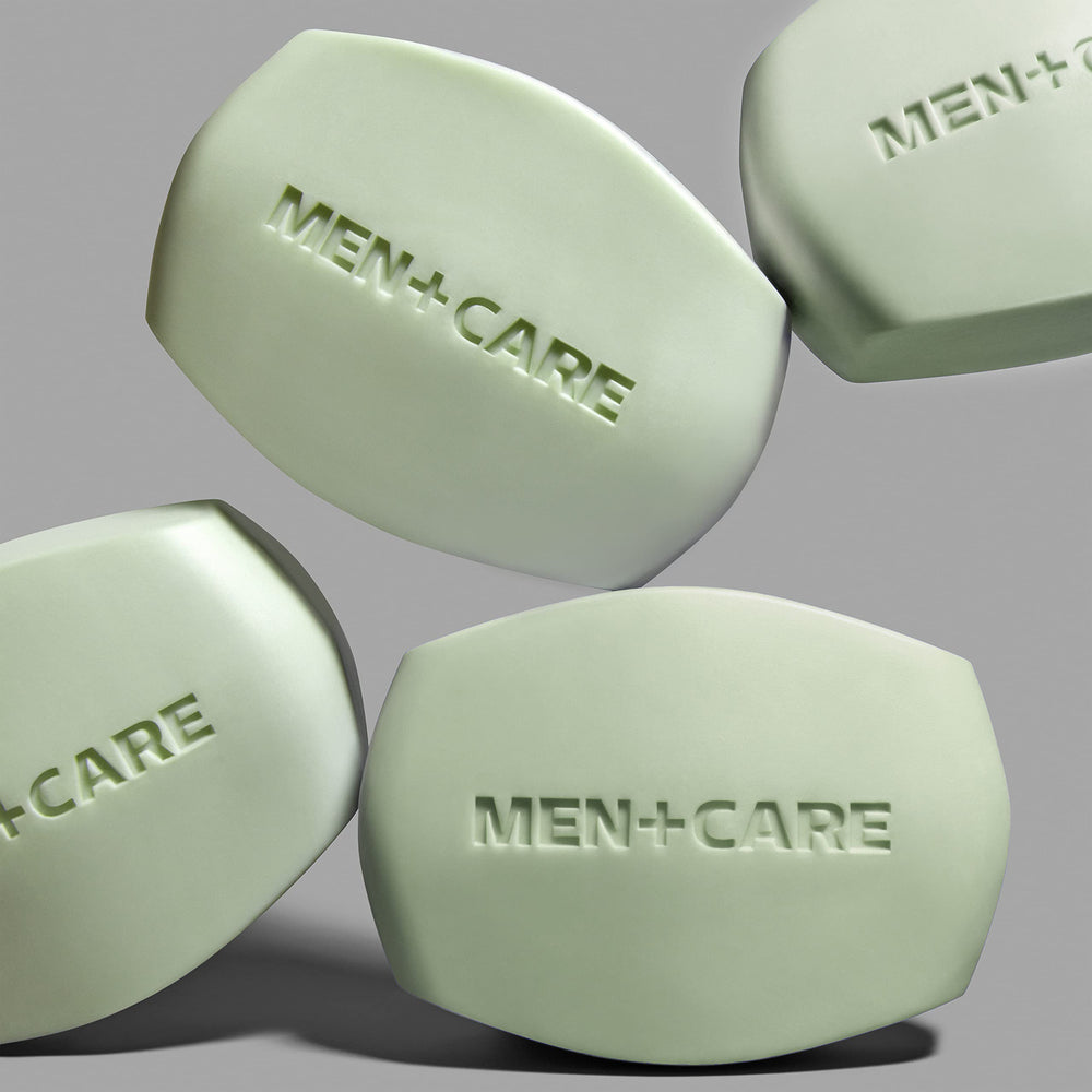 Dove Men+Care side label close-up showing ingredient and cruelty-free claim