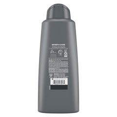 Dove Men + Care back label close-up displaying ingredients and usage instructions for clarity