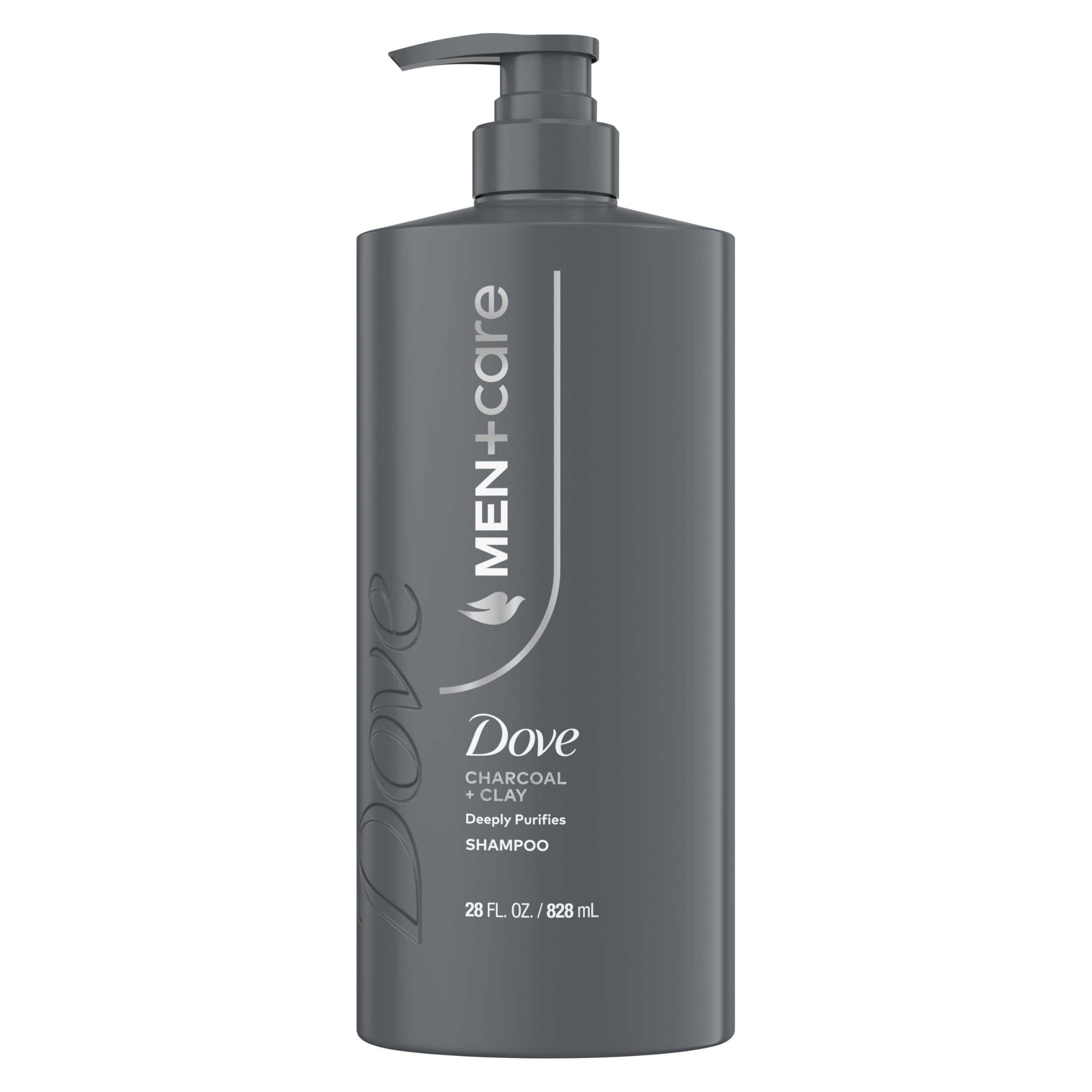 DOVE MEN + CARE front bottle shows clear product identity and benefits
