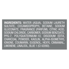 DOVE MEN + CARE charcoal and clay ingredients close up emphasizing detox action