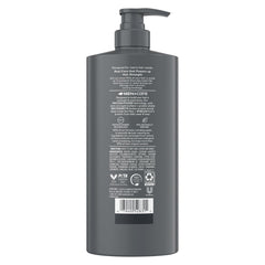 DOVE MEN + CARE dispensing pump with controlled pour for easy use