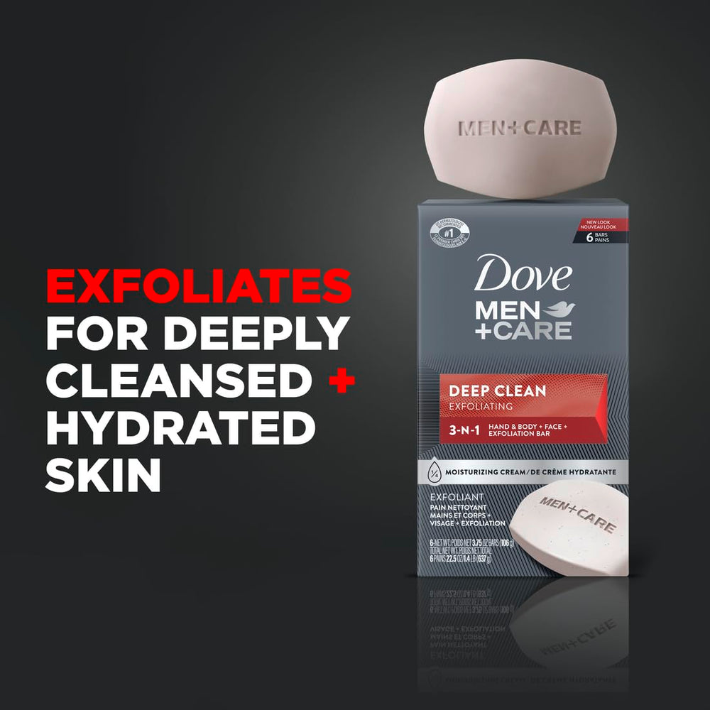 Dove Men+Care close-up of purifying grains and texture for effective cleansing