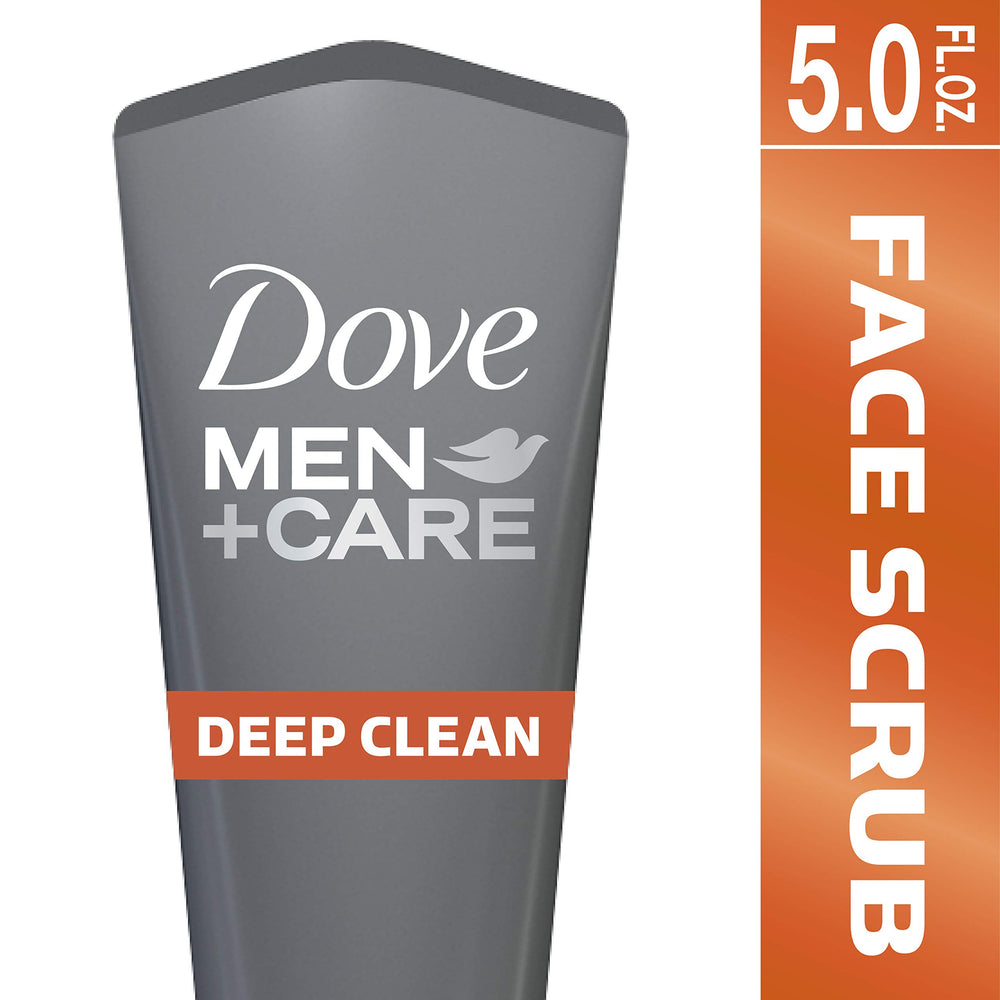 Dove Men+Care close-up texture with pumice particles, exfoliation visible benefit