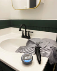 Dove Men+Care used on face after shave showing soothing and non-greasy feel