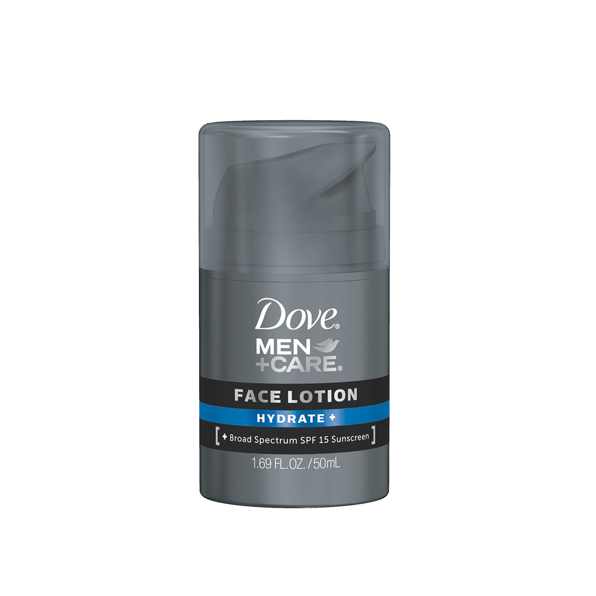 Dove Men+Care front packaging showing product and brand benefits