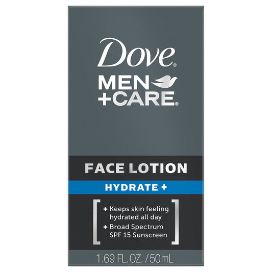 Dove Men+Care close-up of lotion texture highlighting fast absorption