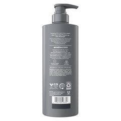 DOVE MEN + CARE back label close-up highlighting ingredients and usage