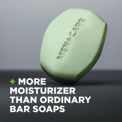 Lathered Dove Men+Care bar producing shave-ready foam and smooth glide