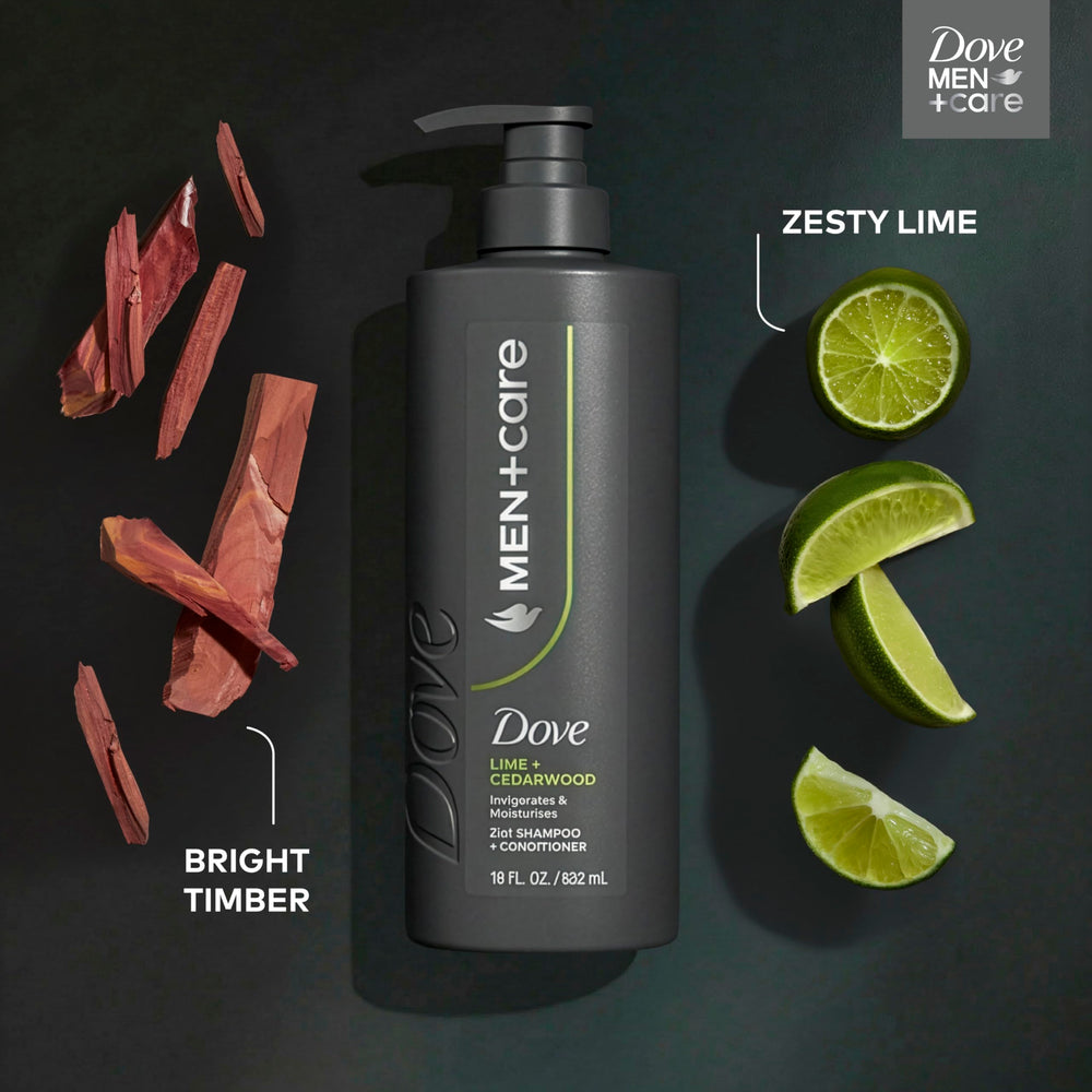 Dove Men+Care pump dispensing product with foamy lather for quick cleansing