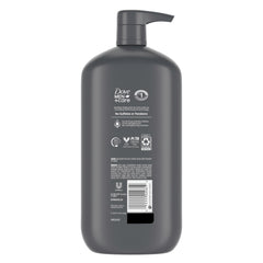 DOVE MEN + CARE pump close-up demonstrating convenient dispensing and control
