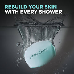 DOVE MEN + CARE bar used for shaving to soften hair and protect skin