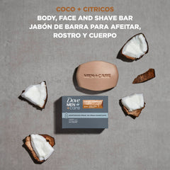 DOVE MEN + CARE used during shaving showing reduced post-shave dryness benefit