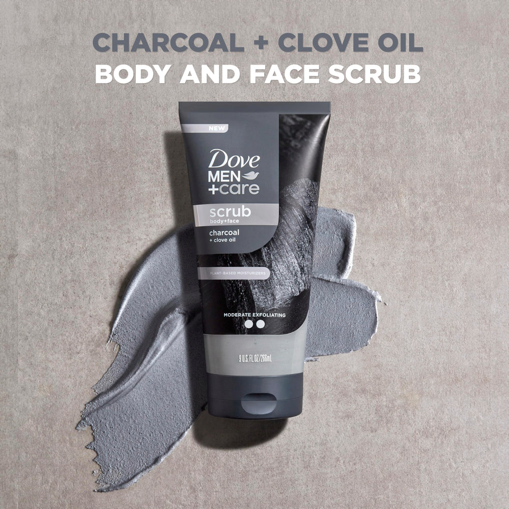 DOVE MEN + CARE open tube cap showing cream consistency for smooth application